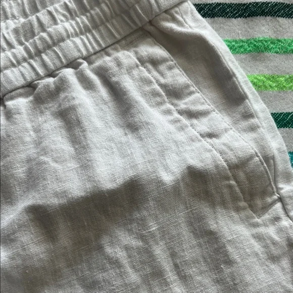 Talbots linen White Pants - Picture 4 of 14